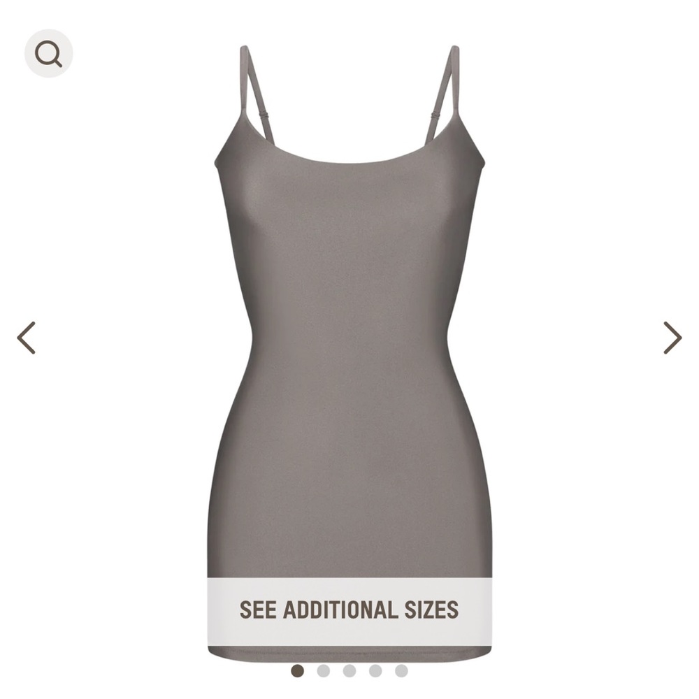 NWT skims shine spandex jersey mini dress in sold out size